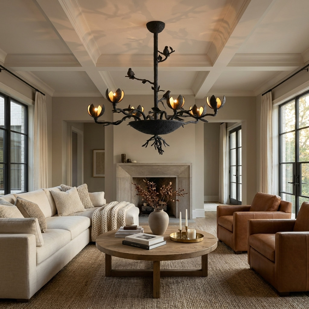 Modern Tree Branch Chandelier — Chandelier | Maison Monashee — view 26