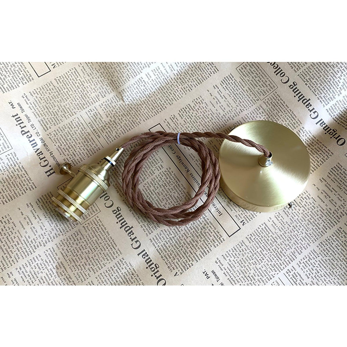 Brass Swag Light — Pendant Light | Maison Monashee — view 20