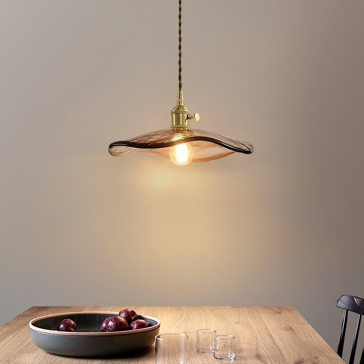 Brass Swag Light — Pendant Light | Maison Monashee — view 6