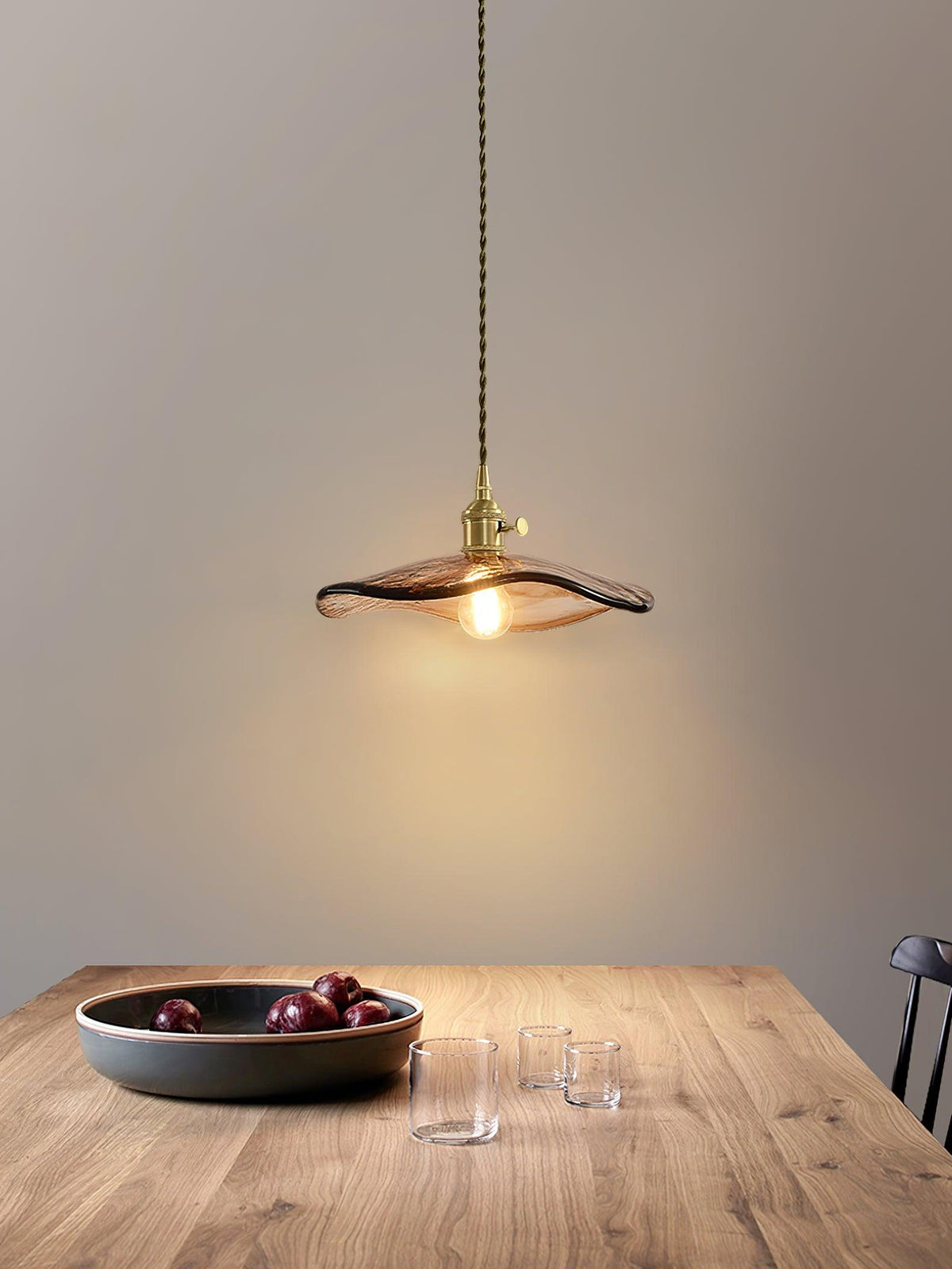 Brass Swag Light — Pendant Light | Maison Monashee — view 11