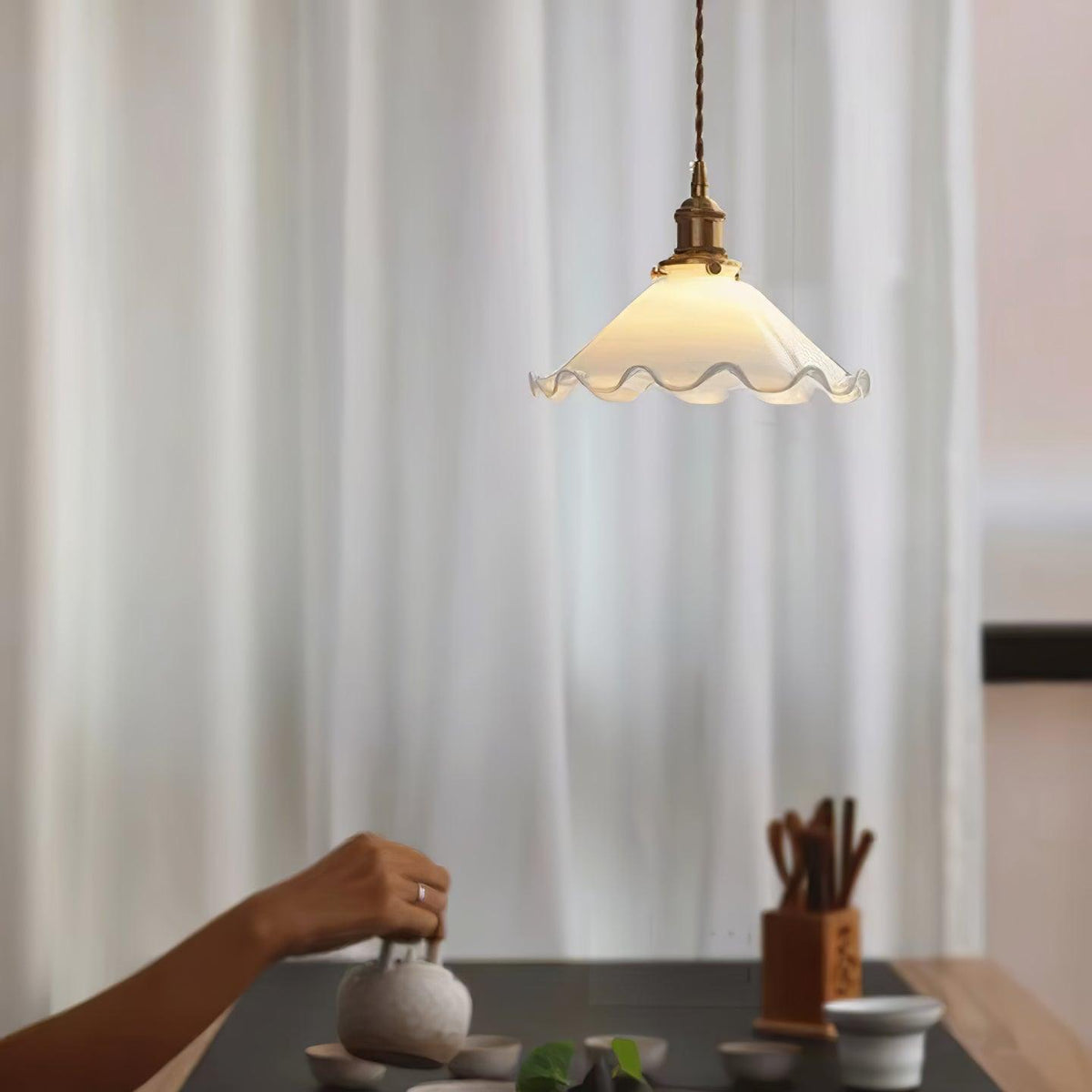 Flower Shaped Pendant Light — Pendant Light | Maison Monashee — view 21