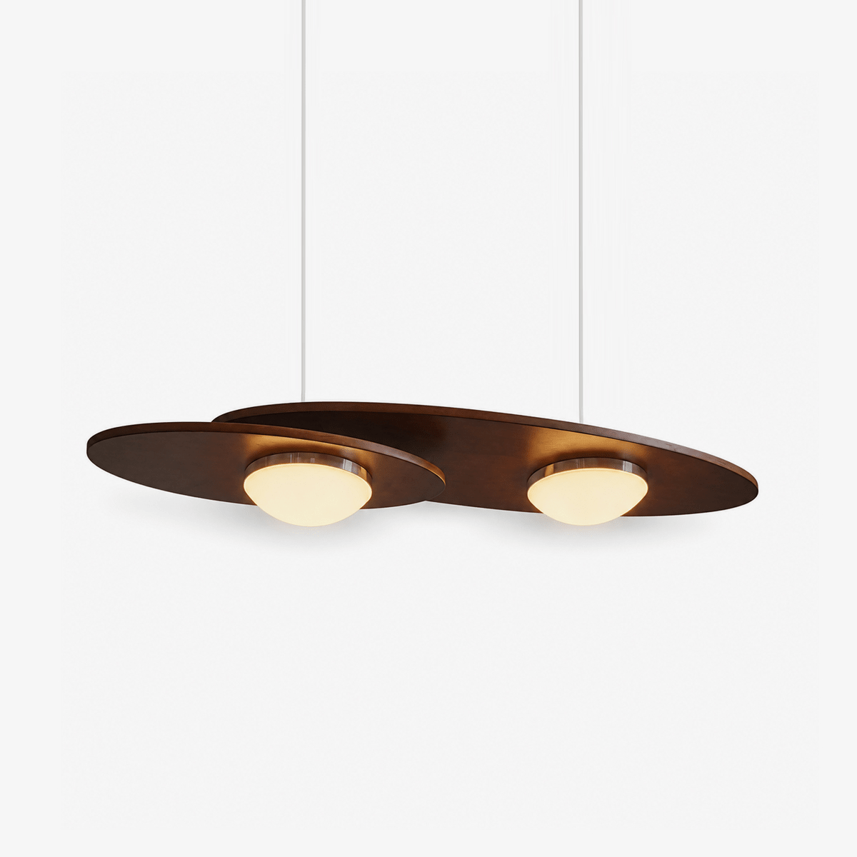 Walnut Linear Pendant Light — Pendant Light | Maison Monashee