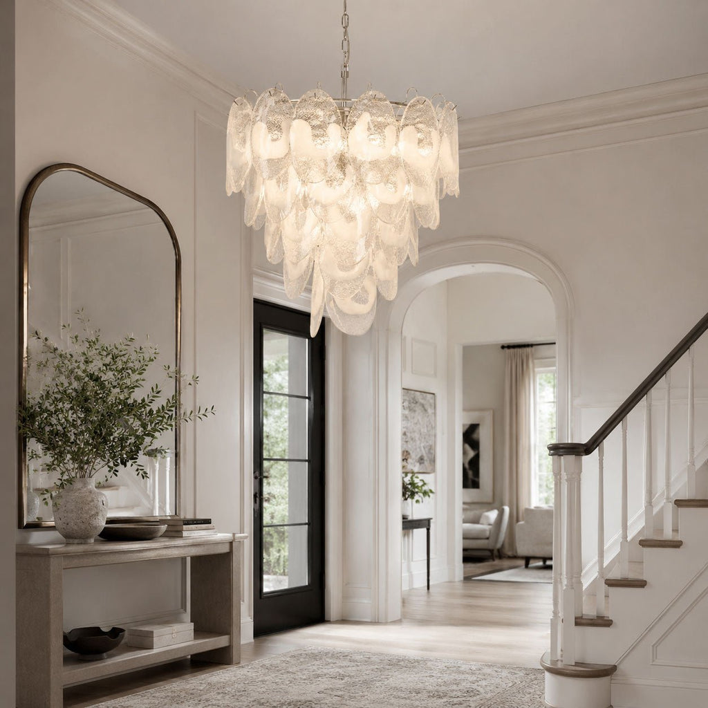 Brushed Nickel Dining Room Chandelier — Chandelier | Maison Monashee — view 4