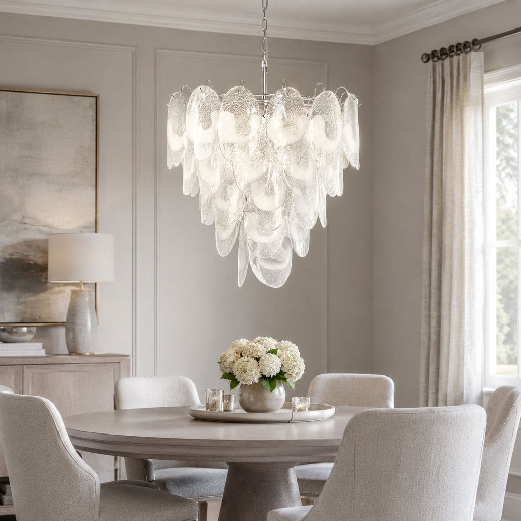 Brushed Nickel Dining Room Chandelier — Chandelier | Maison Monashee — view 2