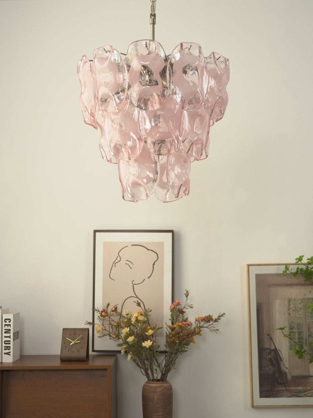 Brushed Nickel Dining Room Chandelier — Chandelier | Maison Monashee — view 17