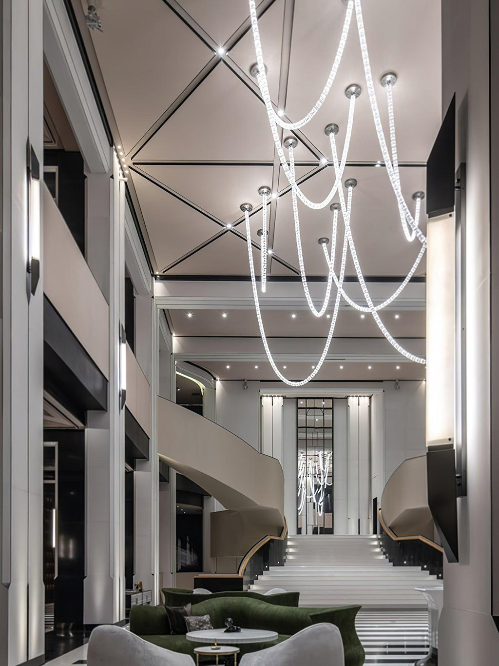 Ceiling Crystal Chandelier — Chandelier | Maison Monashee — view 6