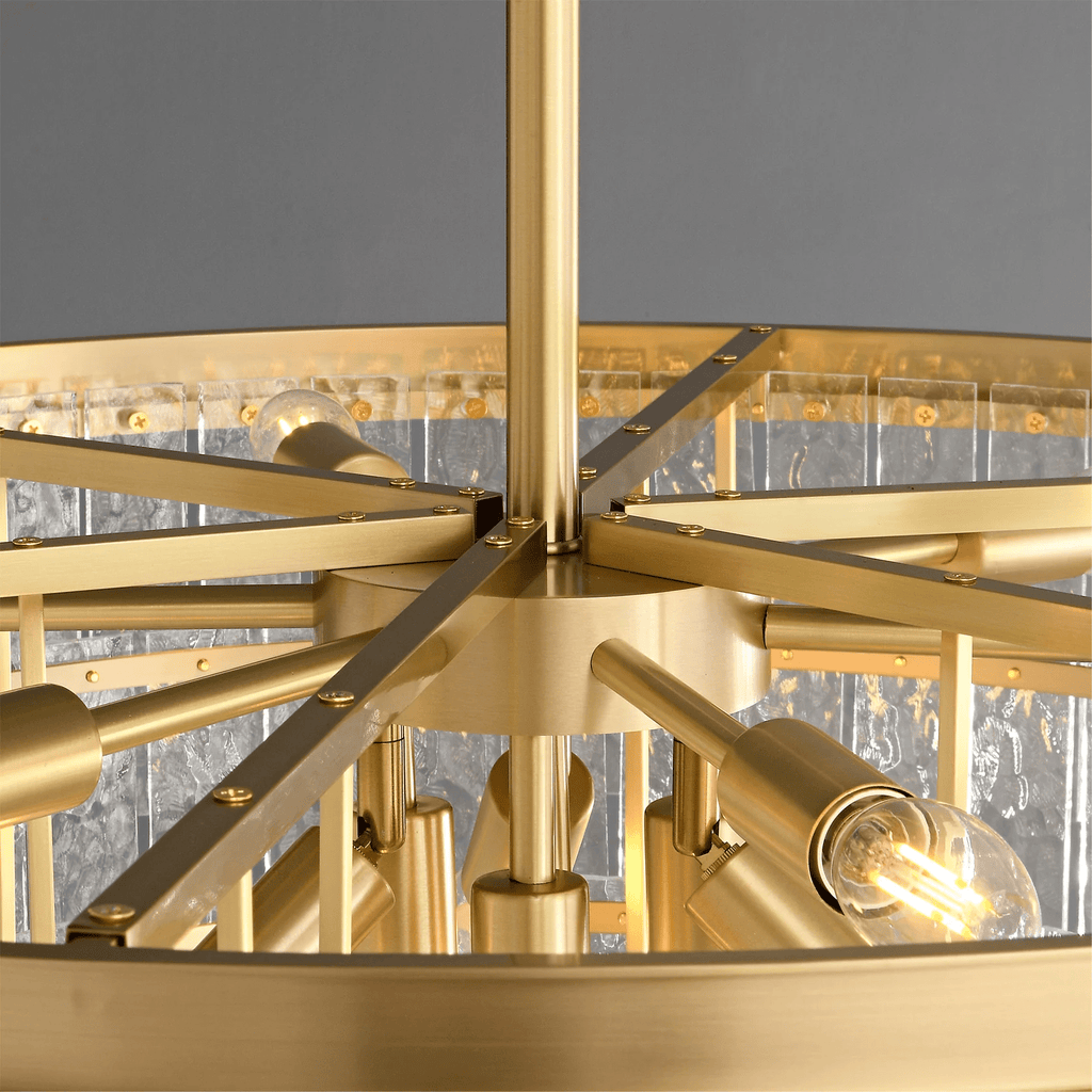 Round Drum Chandelier — Chandelier | Maison Monashee — view 14