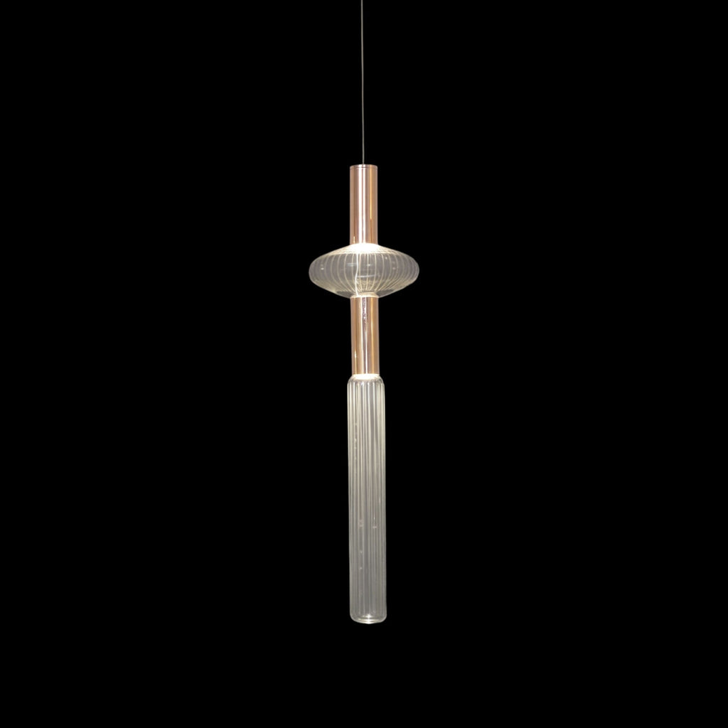 Gold Cylinder Pendant Light — Pendant Light | Maison Monashee — view 97