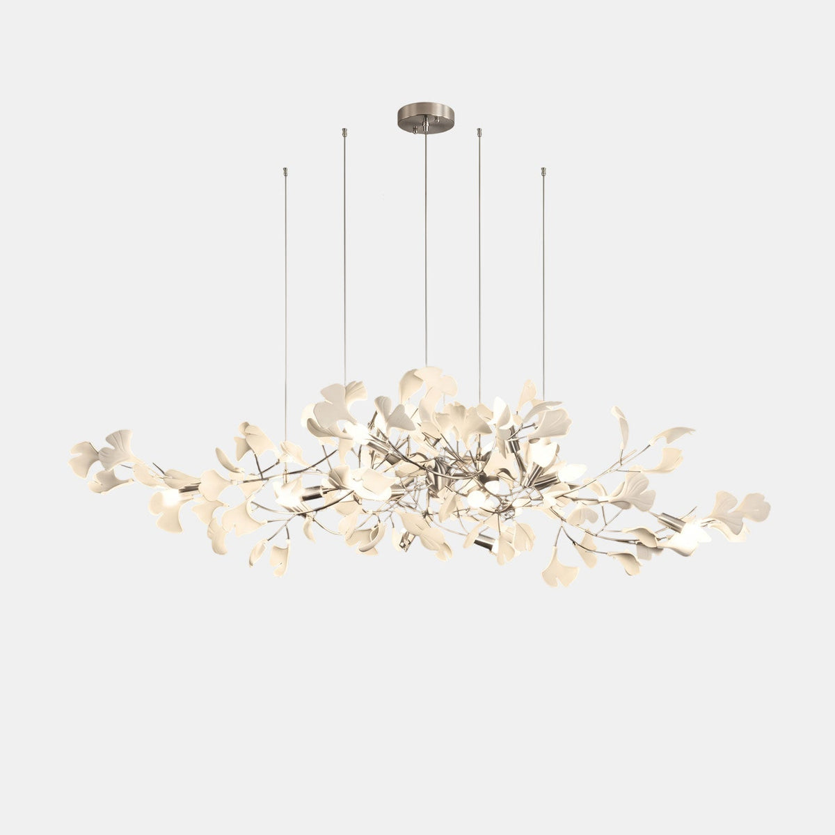 Leaf Design Chandelier — Chandelier | Maison Monashee — view 29