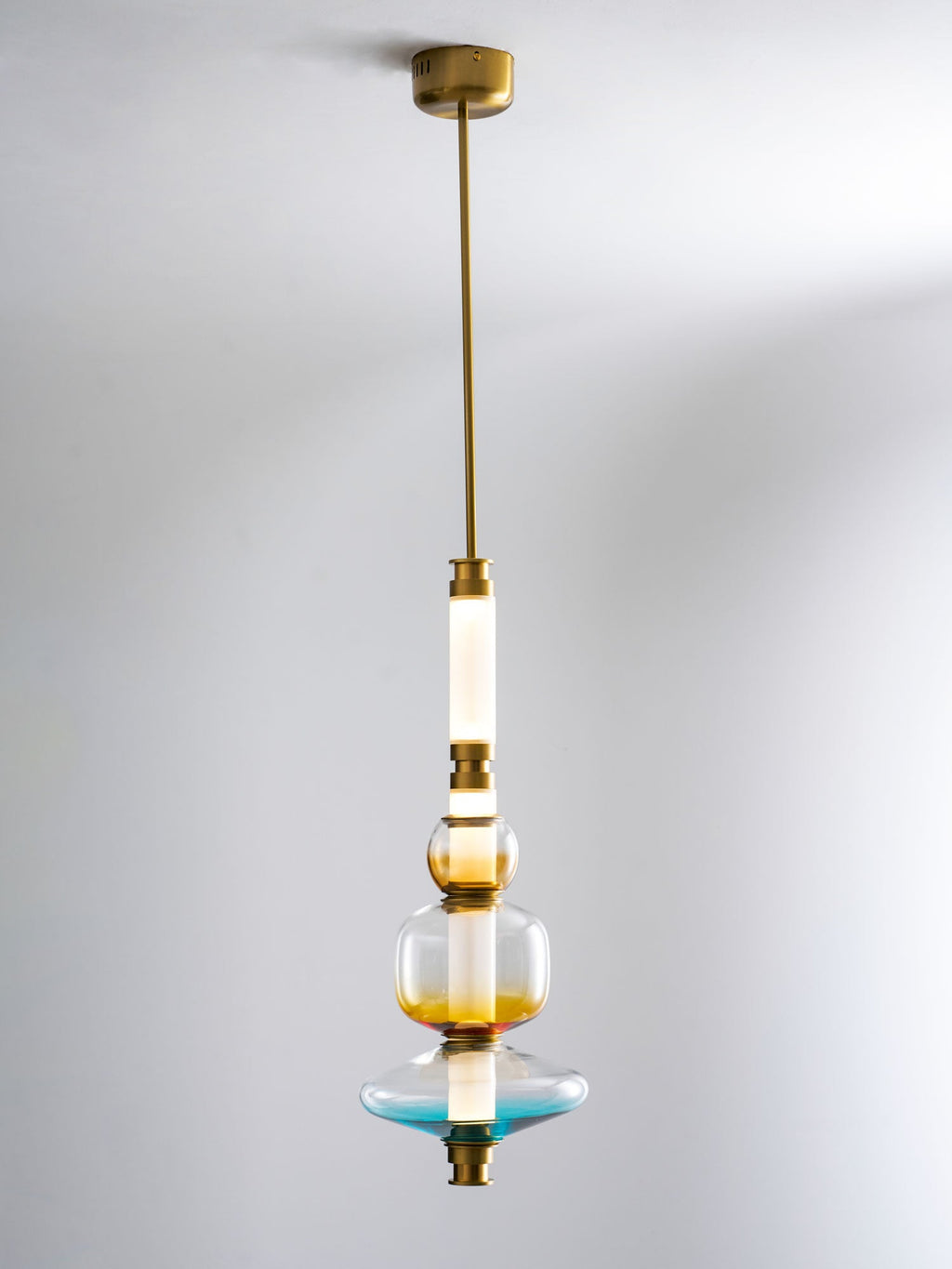 Linear Glass Pendant Light — Pendant Light | Maison Monashee — view 26