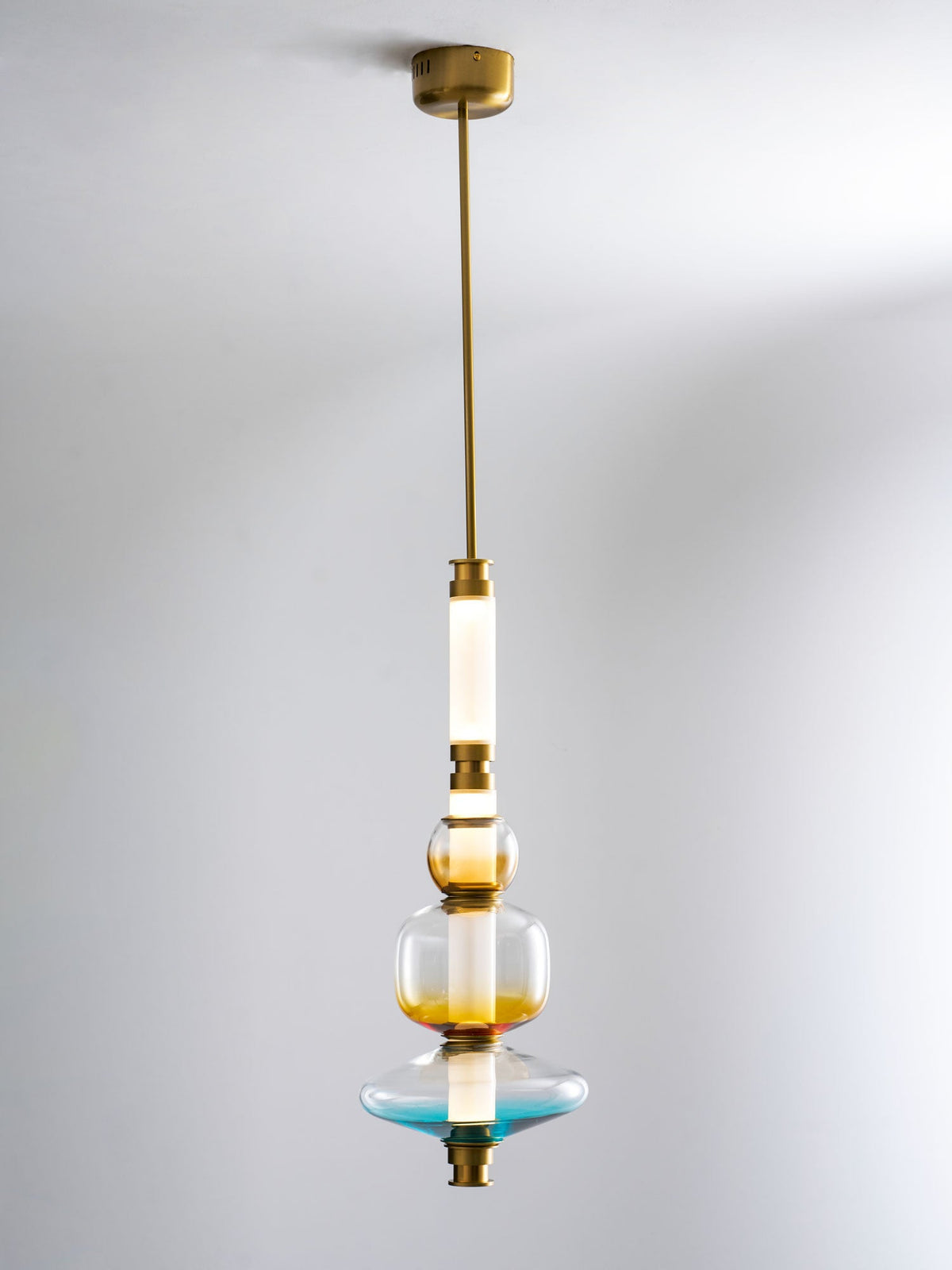 Linear Glass Pendant Light — Pendant Light | Maison Monashee — view 26