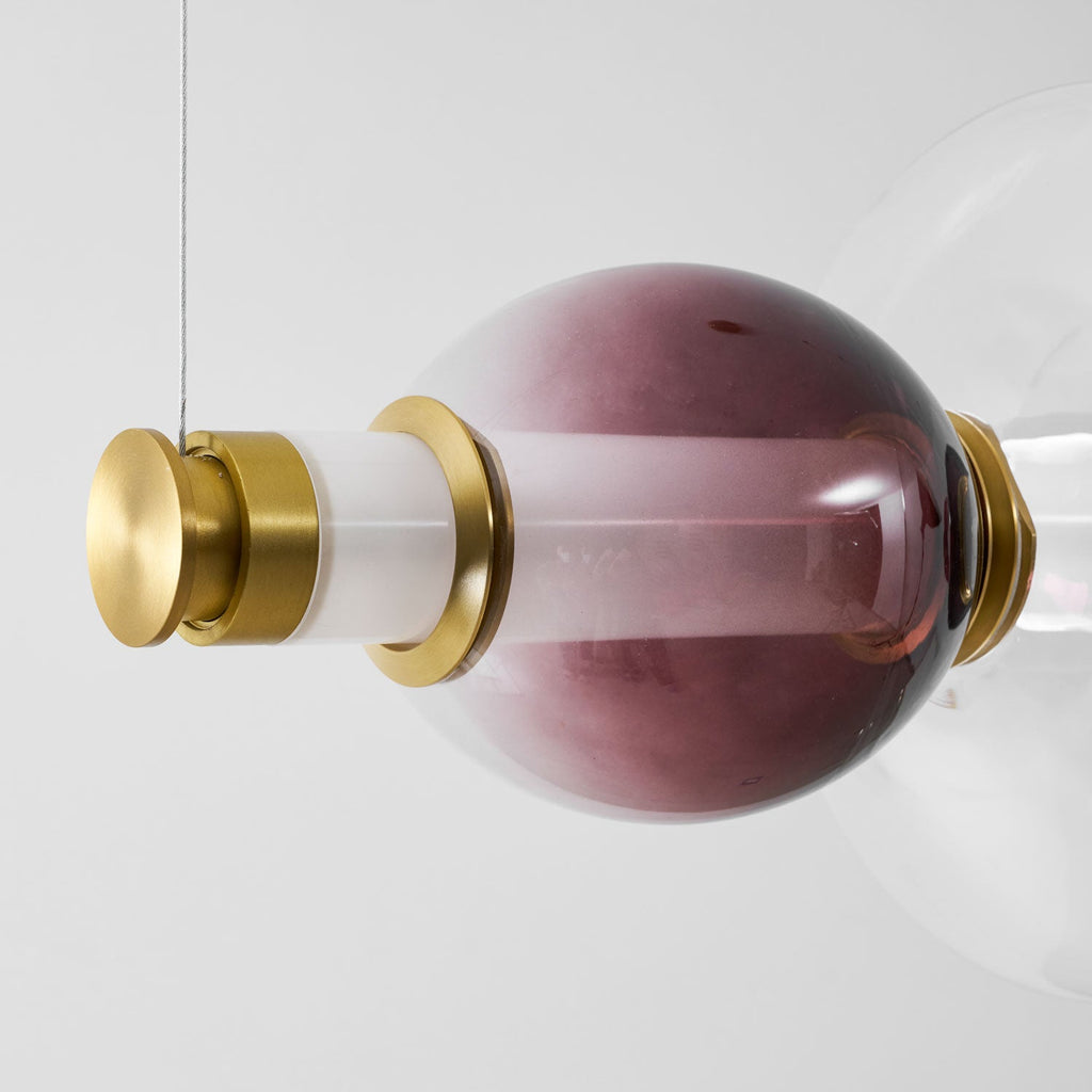 Linear Glass Pendant Light — Pendant Light | Maison Monashee — view 10