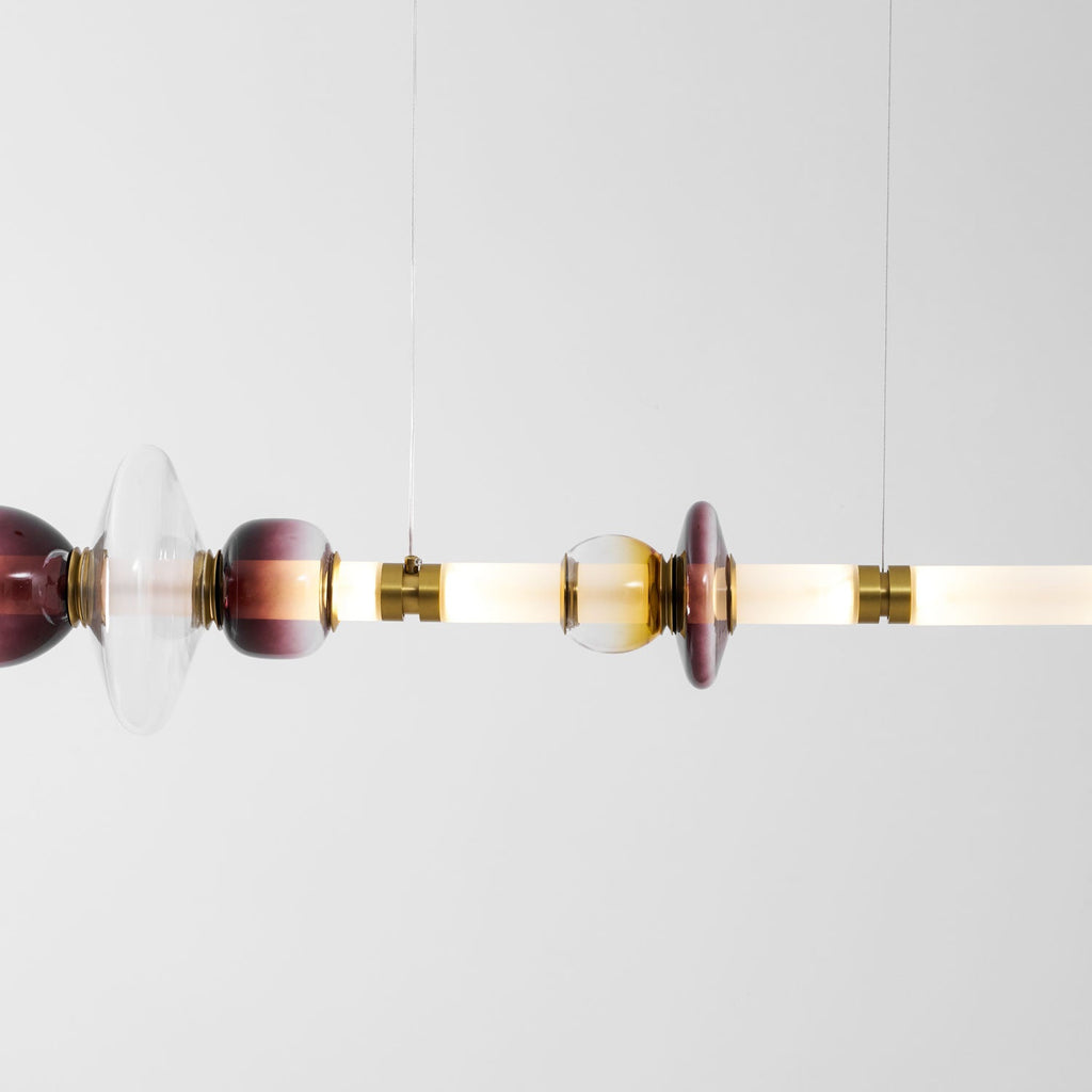 Linear Glass Pendant Light — Pendant Light | Maison Monashee — view 11