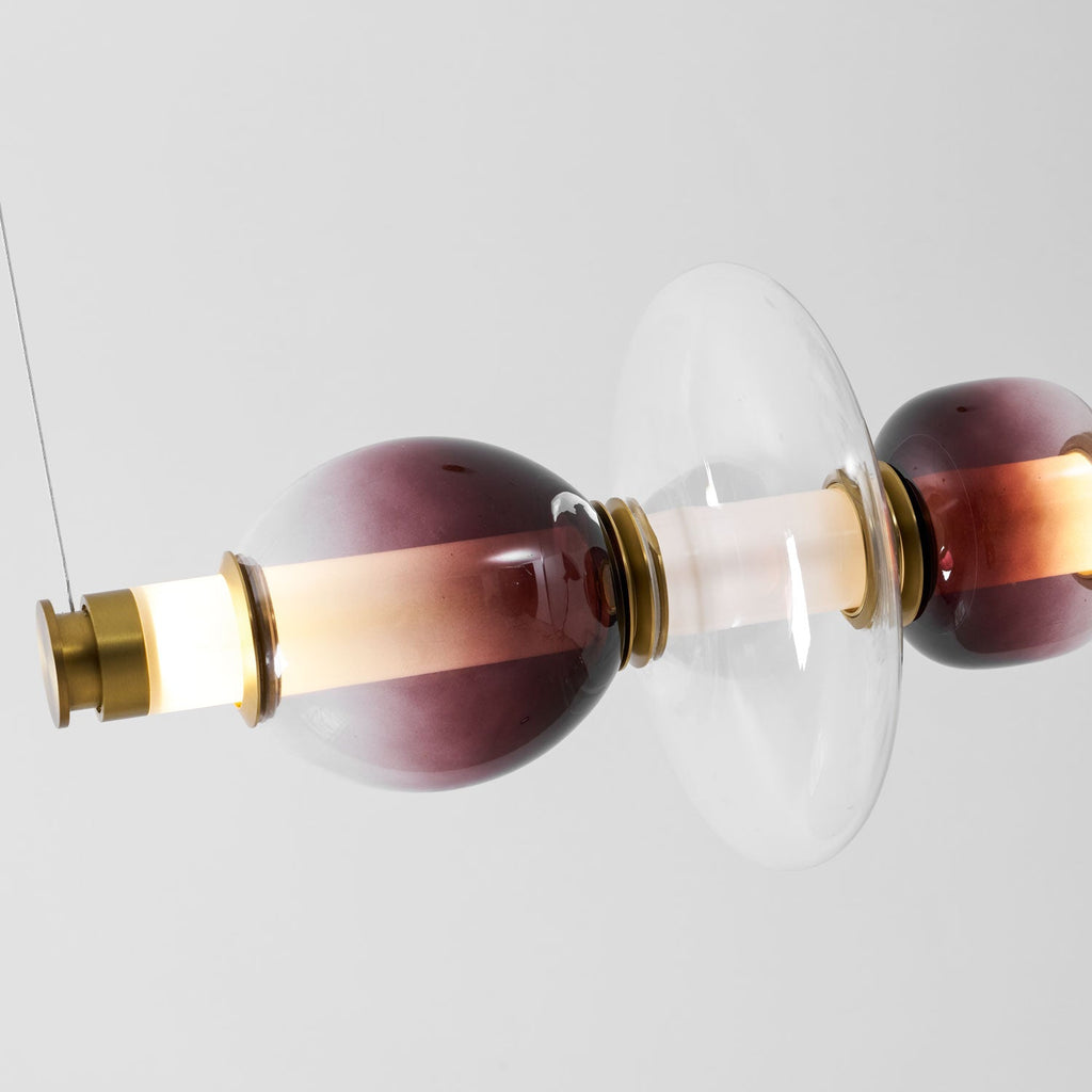 Linear Glass Pendant Light — Pendant Light | Maison Monashee — view 12