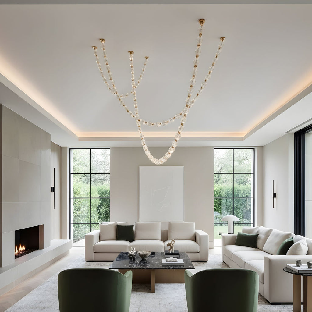 Glass Chain Chandelier — Chandelier | Maison Monashee — view 10