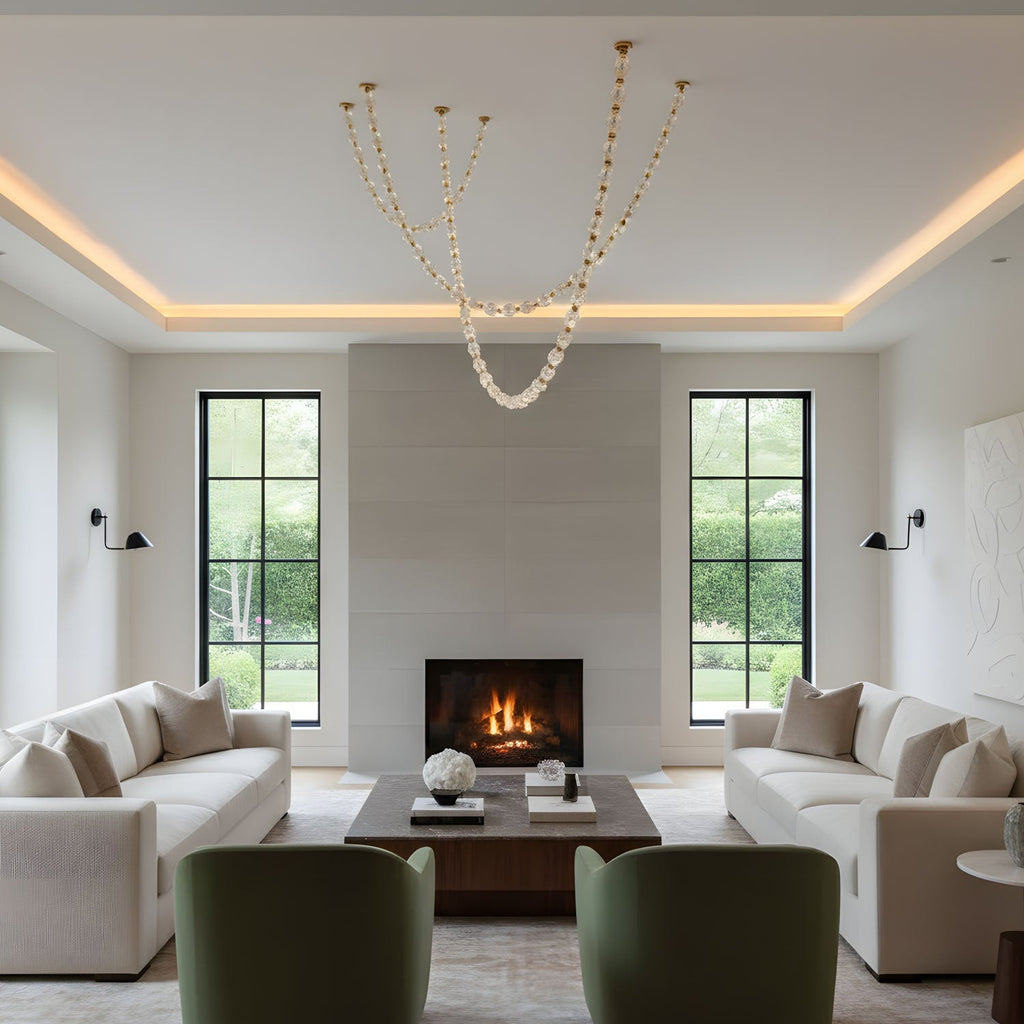 Glass Chain Chandelier — Chandelier | Maison Monashee — view 12
