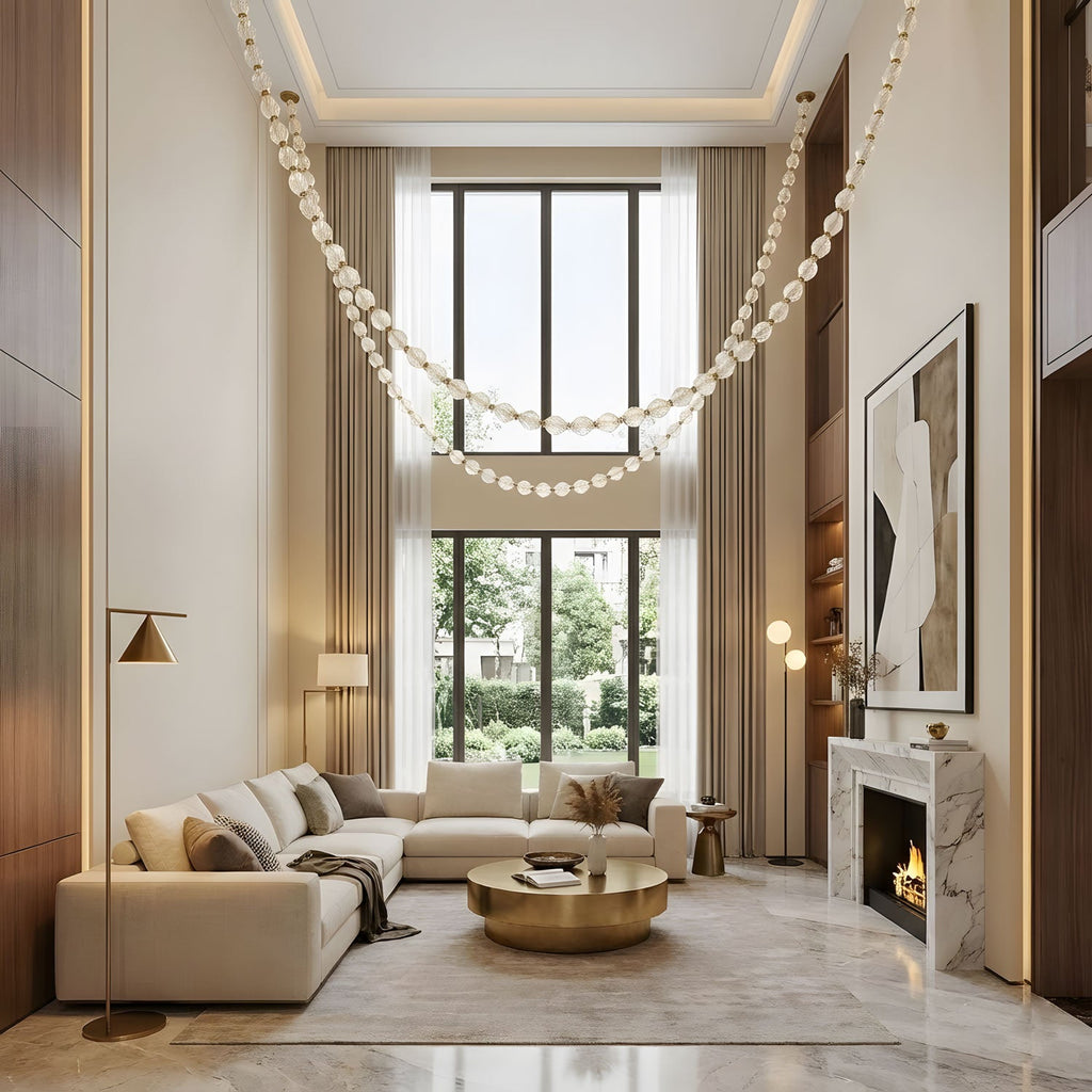 Glass Chain Chandelier — Chandelier | Maison Monashee — view 8