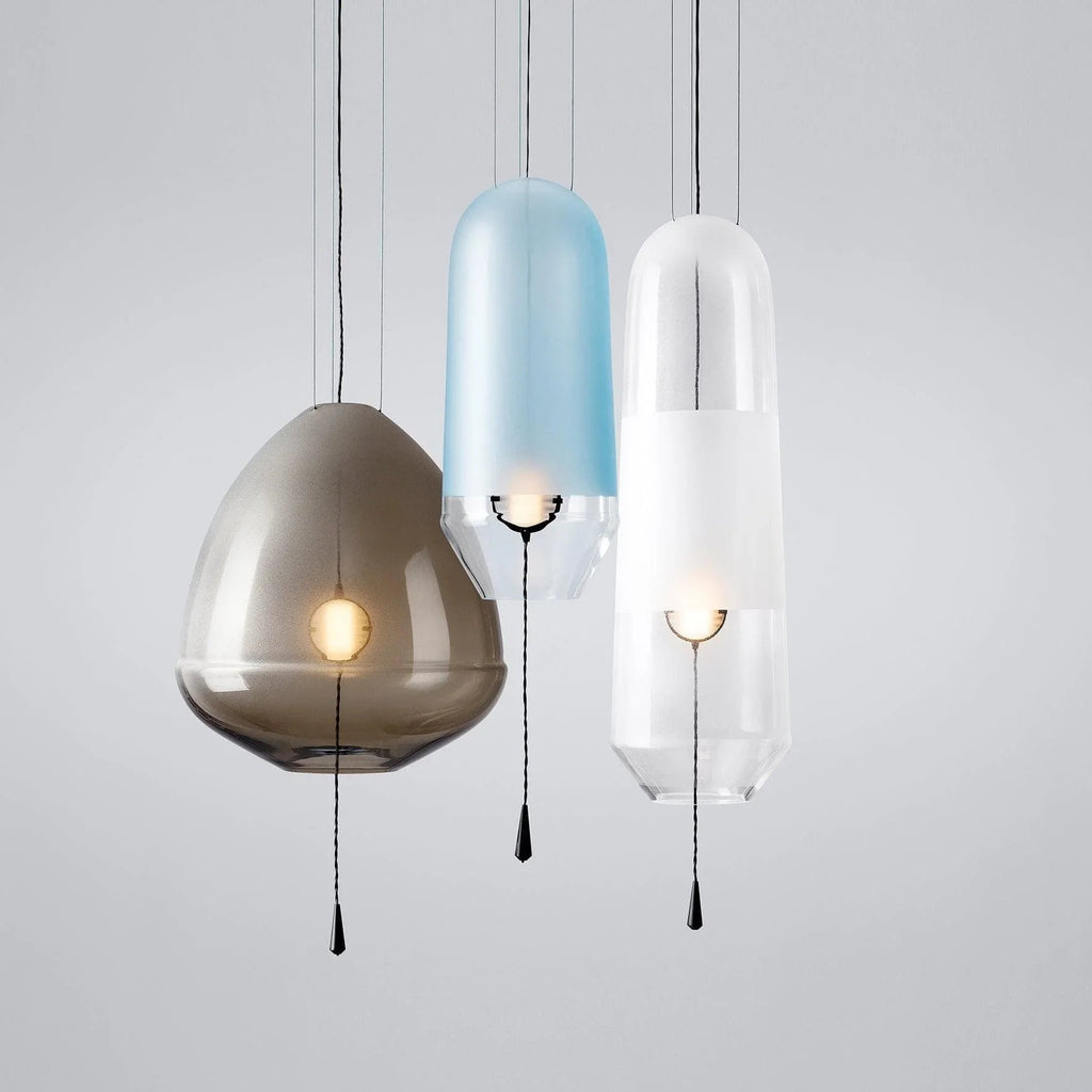Smoked Grey Glass Pendant Light — Pendant Light | Maison Monashee — view 3