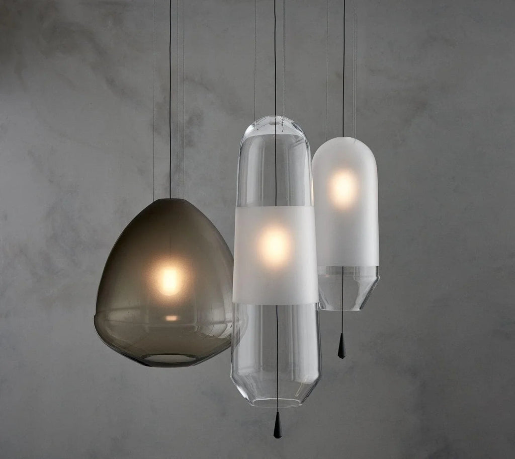 Smoked Grey Glass Pendant Light — Pendant Light | Maison Monashee — view 4