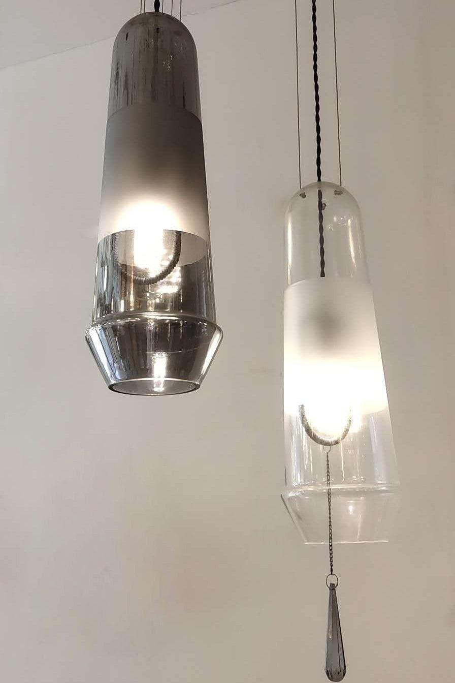 Smoked Grey Glass Pendant Light — Pendant Light | Maison Monashee — view 9