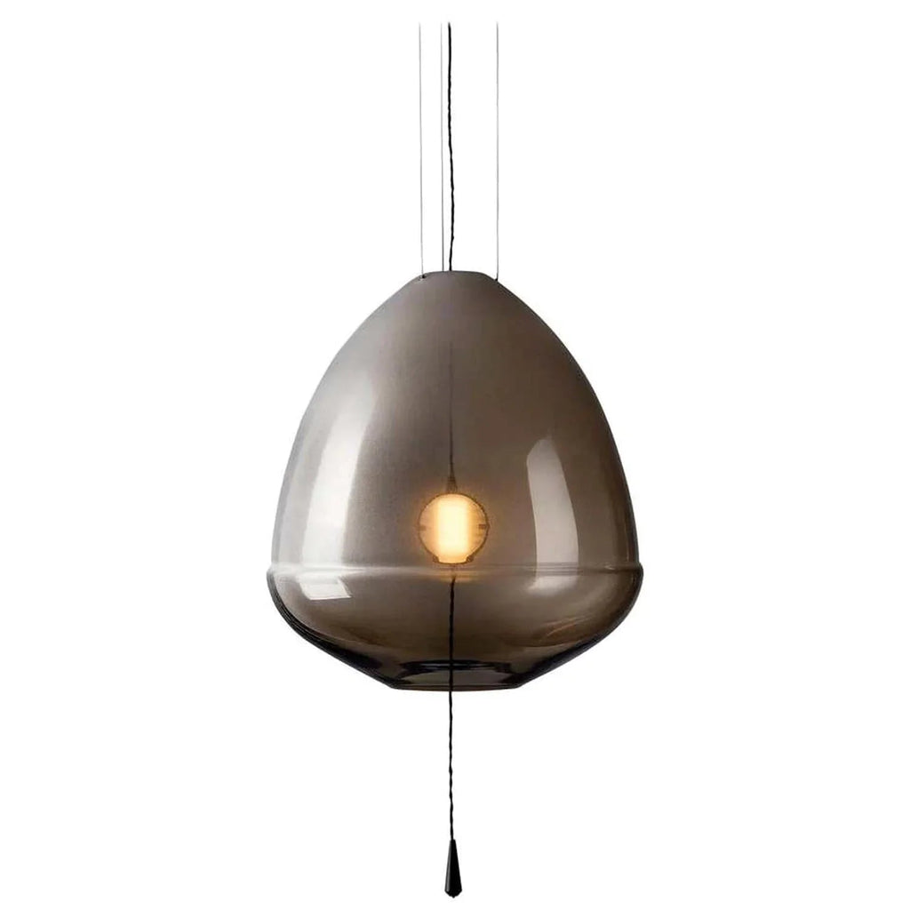 Smoked Grey Glass Pendant Light — Pendant Light | Maison Monashee — view 10