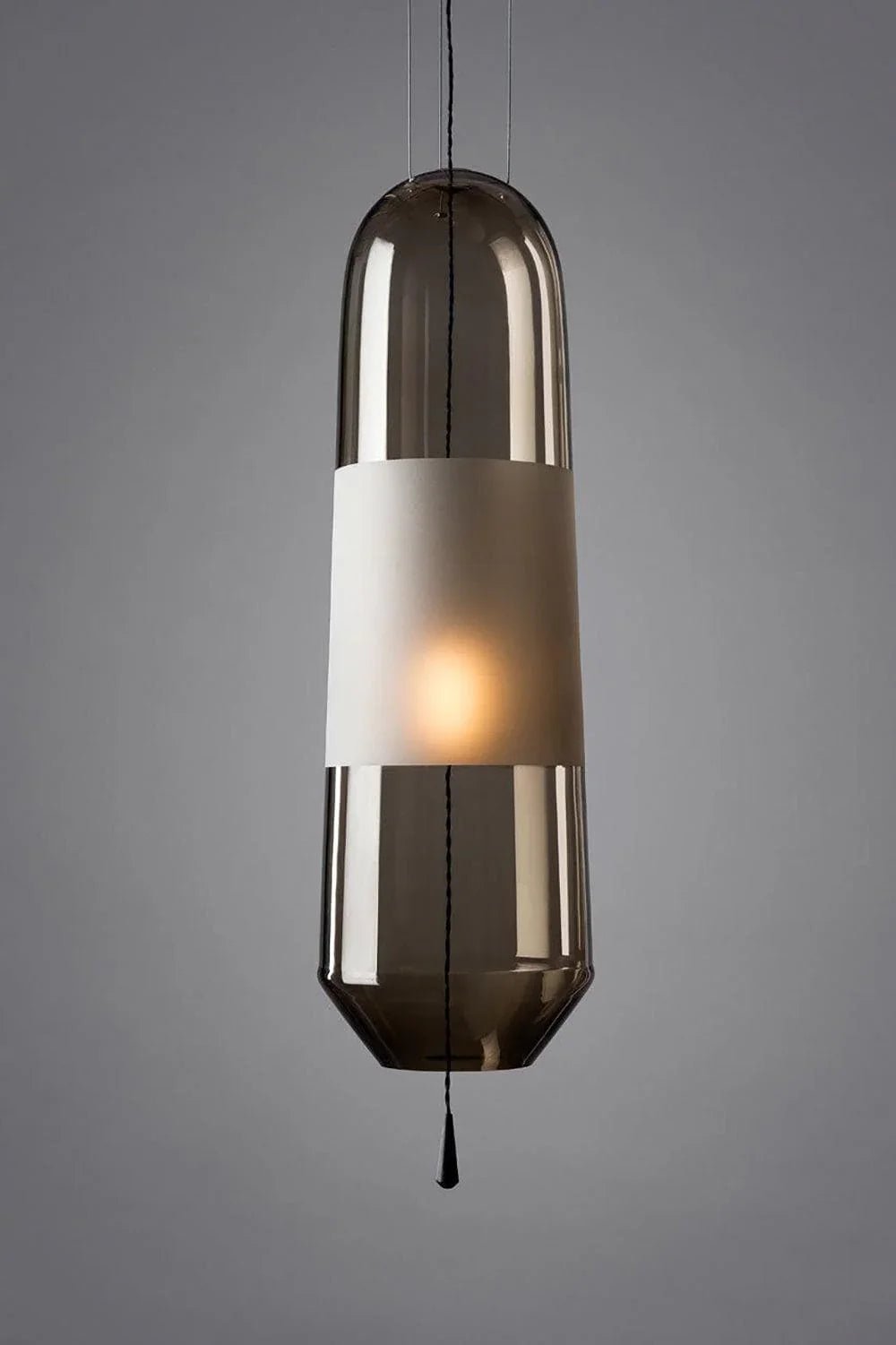 Smoked Grey Glass Pendant Light — Pendant Light | Maison Monashee — view 11