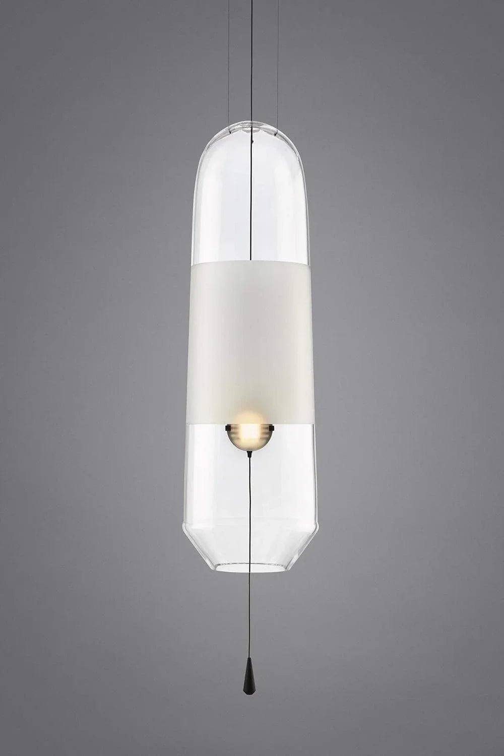 Smoked Grey Glass Pendant Light — Pendant Light | Maison Monashee — view 12