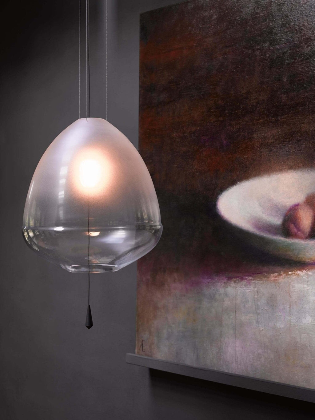 Smoked Grey Glass Pendant Light — Pendant Light | Maison Monashee — view 14