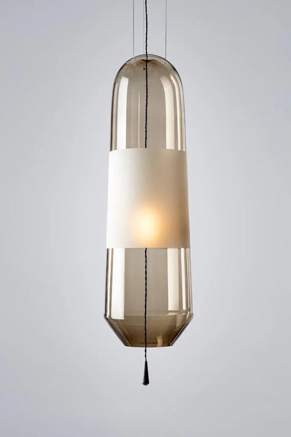 Smoked Grey Glass Pendant Light — Pendant Light | Maison Monashee — view 15