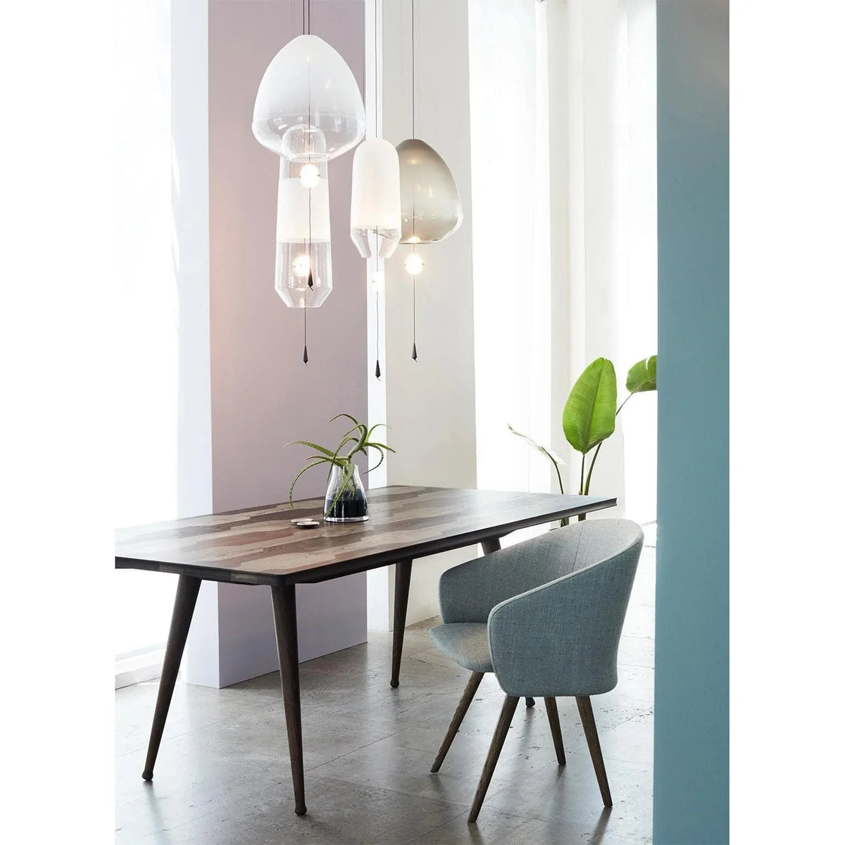 Smoked Grey Glass Pendant Light — Pendant Light | Maison Monashee — view 16