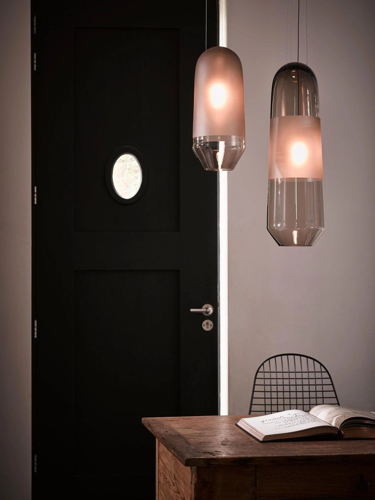 Smoked Grey Glass Pendant Light — Pendant Light | Maison Monashee — view 17