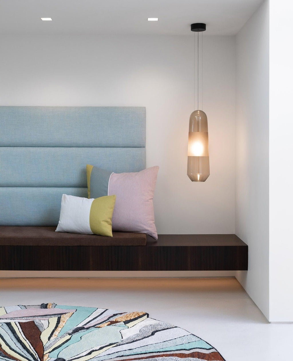 Smoked Grey Glass Pendant Light — Pendant Light | Maison Monashee — view 18