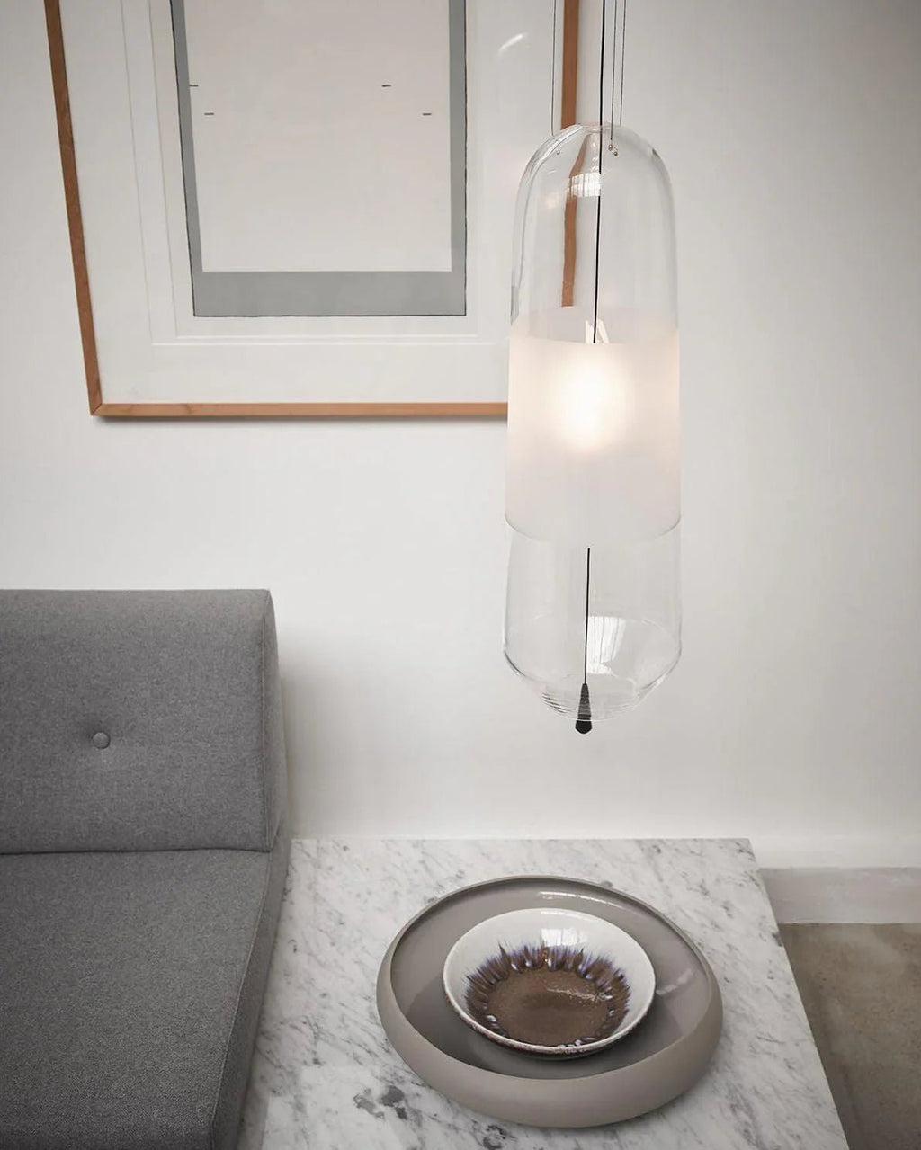 Smoked Grey Glass Pendant Light — Pendant Light | Maison Monashee — view 20