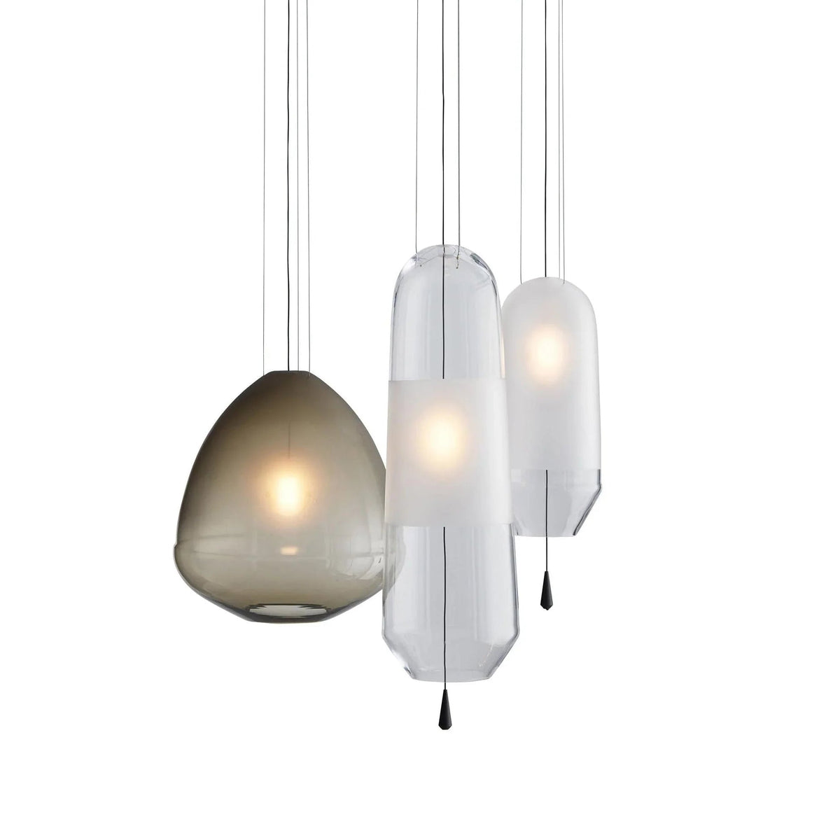 Smoked Grey Glass Pendant Light — Pendant Light | Maison Monashee
