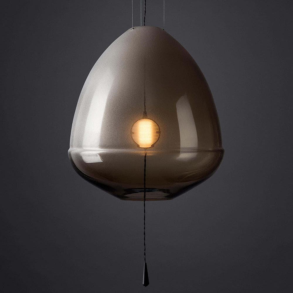 Smoked Grey Glass Pendant Light — Pendant Light | Maison Monashee — view 32