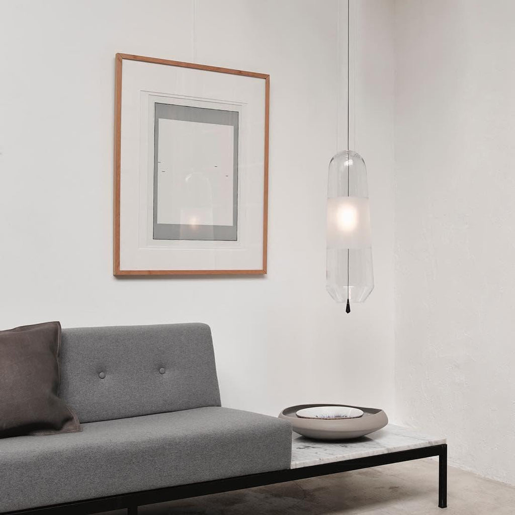 Smoked Grey Glass Pendant Light — Pendant Light | Maison Monashee — view 33