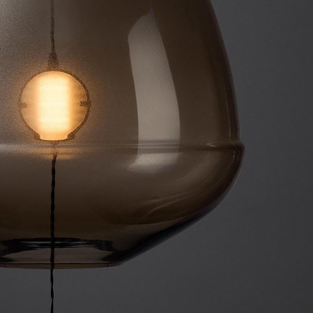 Smoked Grey Glass Pendant Light — Pendant Light | Maison Monashee — view 34