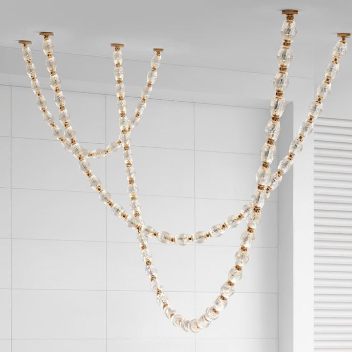 Glass Chain Chandelier — Chandelier | Maison Monashee — view 43