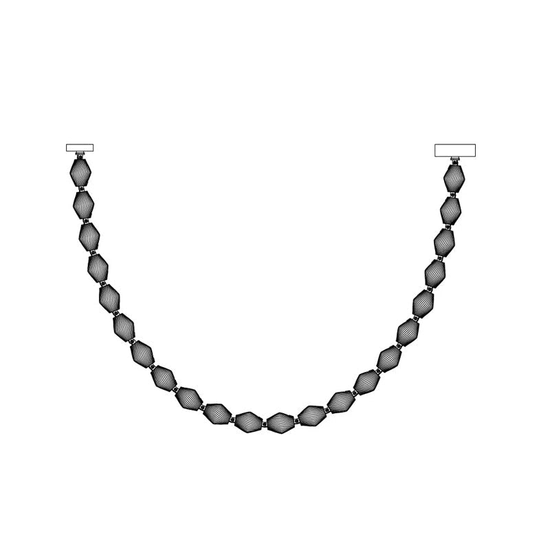 Glass Chain Chandelier — Chandelier | Maison Monashee — view 51
