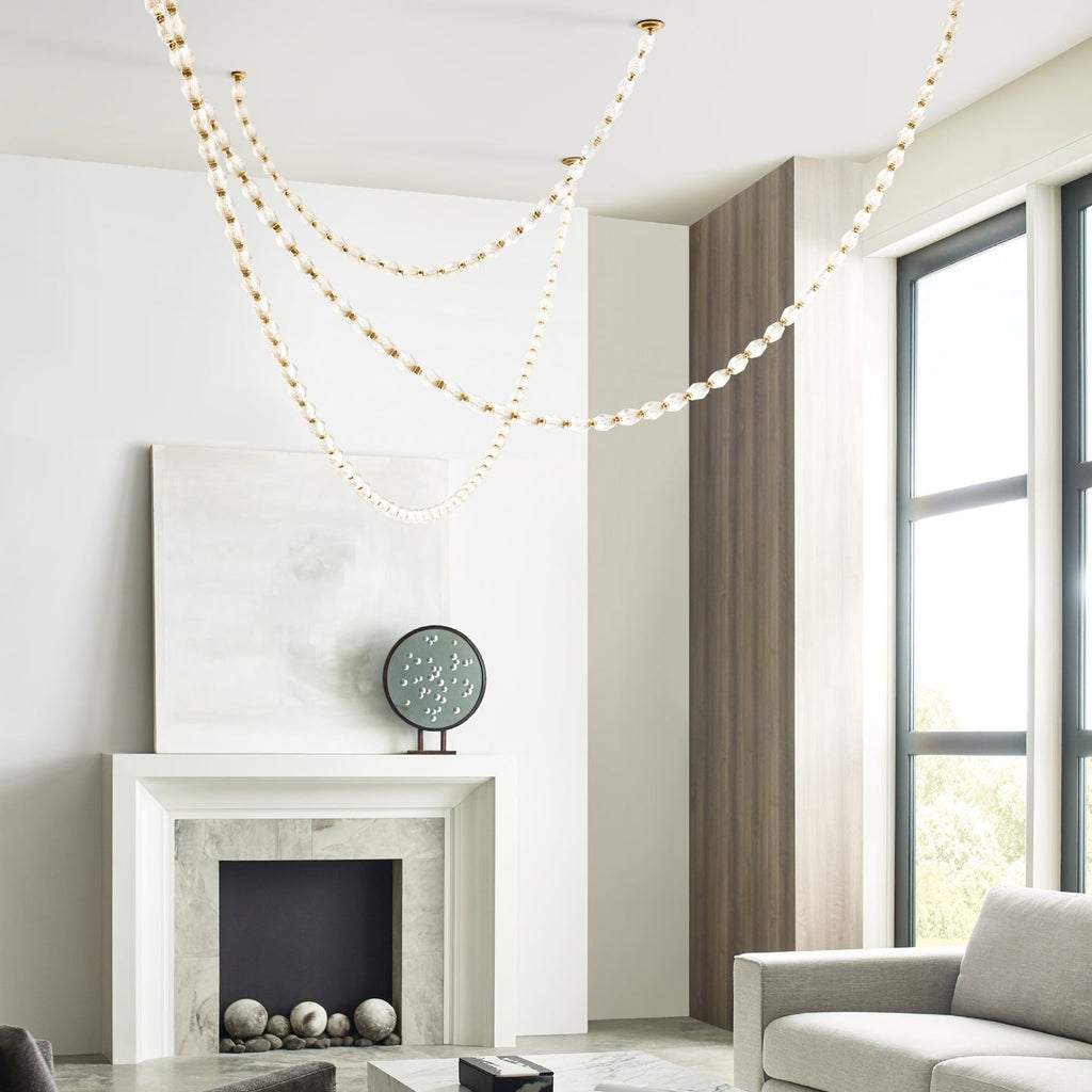 Glass Chain Chandelier — Chandelier | Maison Monashee — view 54