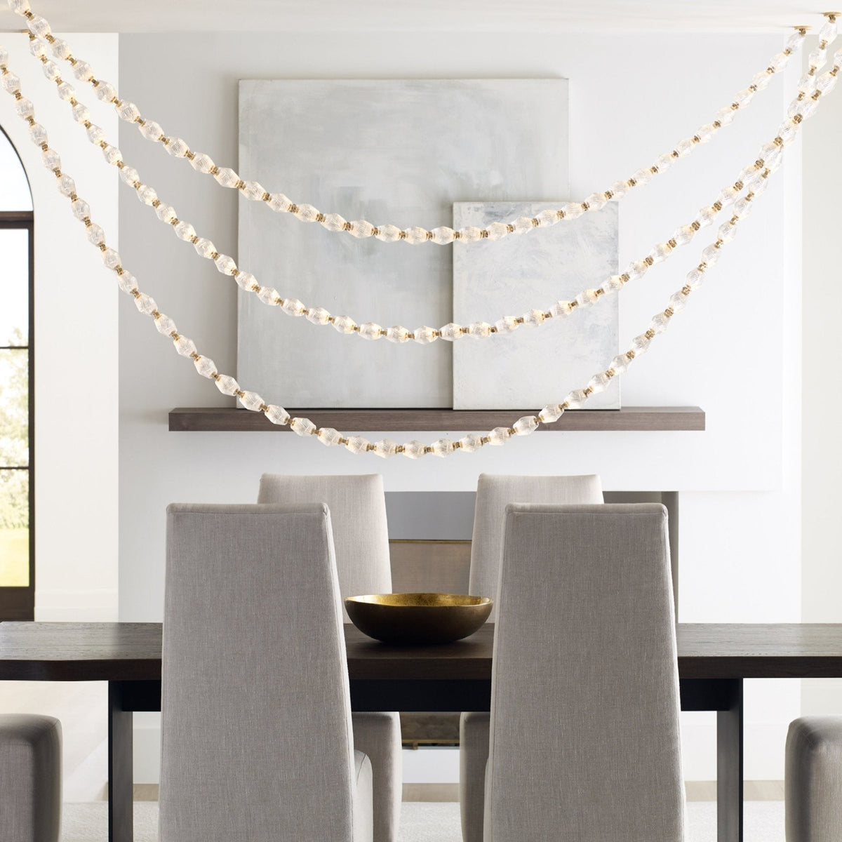 Glass Chain Chandelier — Chandelier | Maison Monashee — view 59