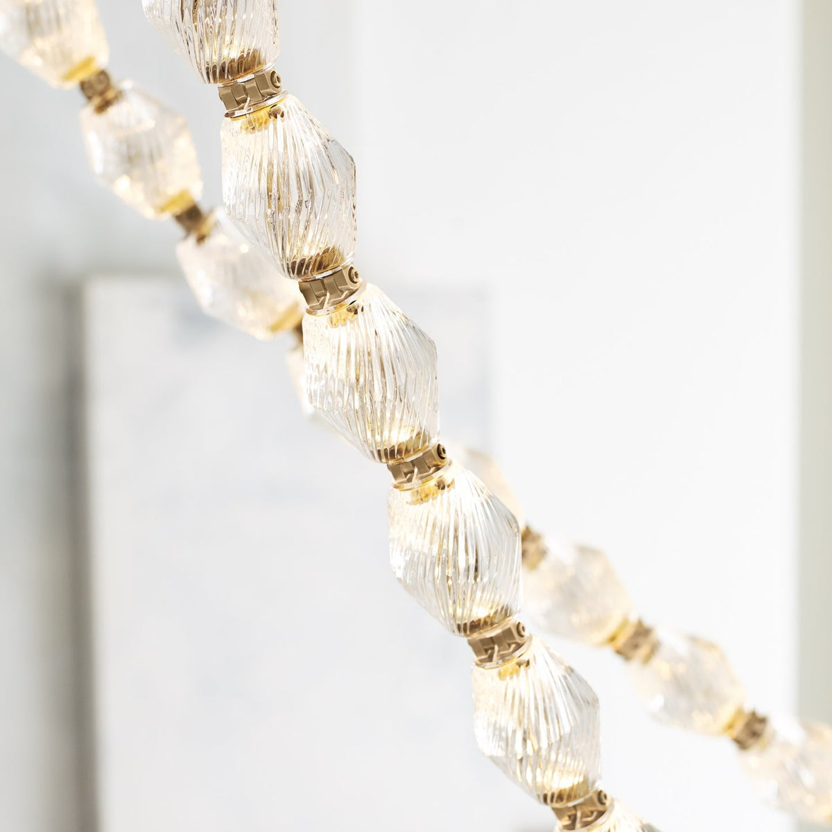 Glass Chain Chandelier — Chandelier | Maison Monashee — view 35