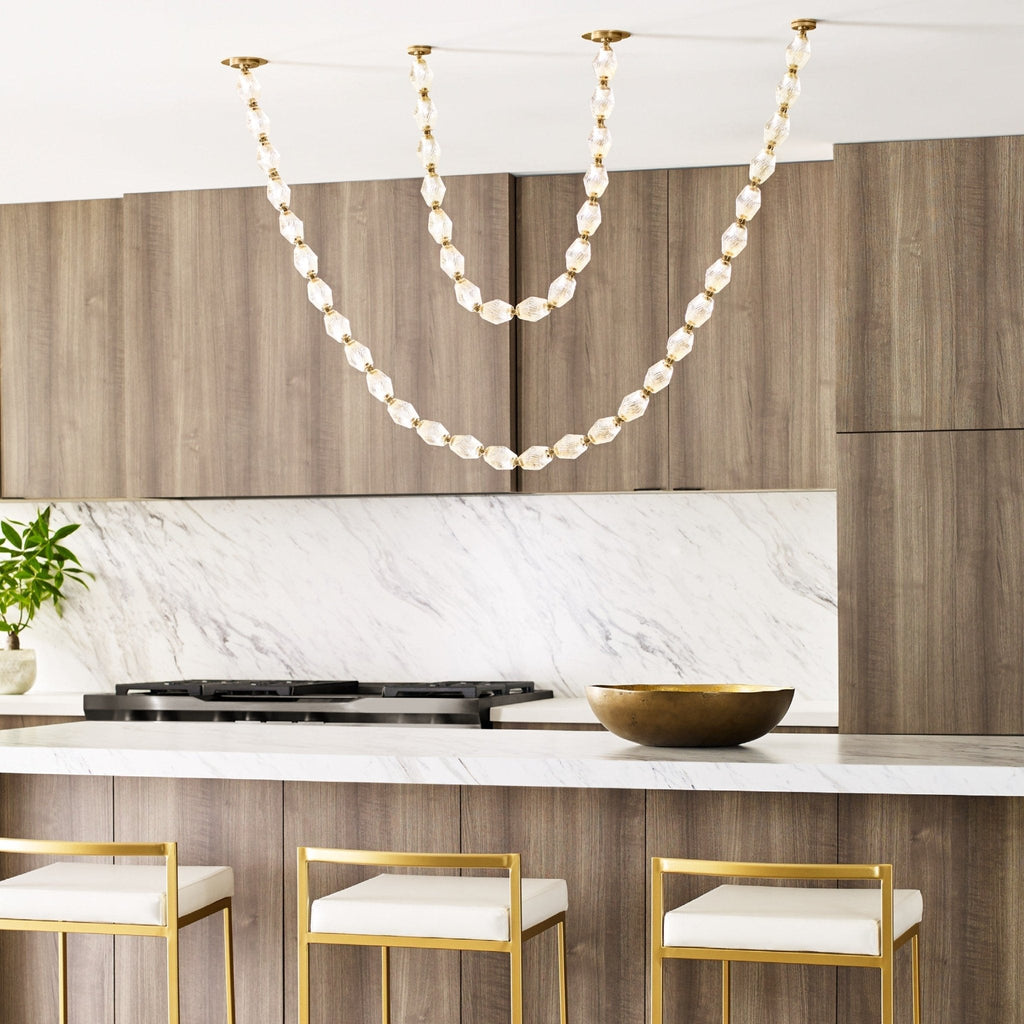Glass Chain Chandelier — Chandelier | Maison Monashee — view 64