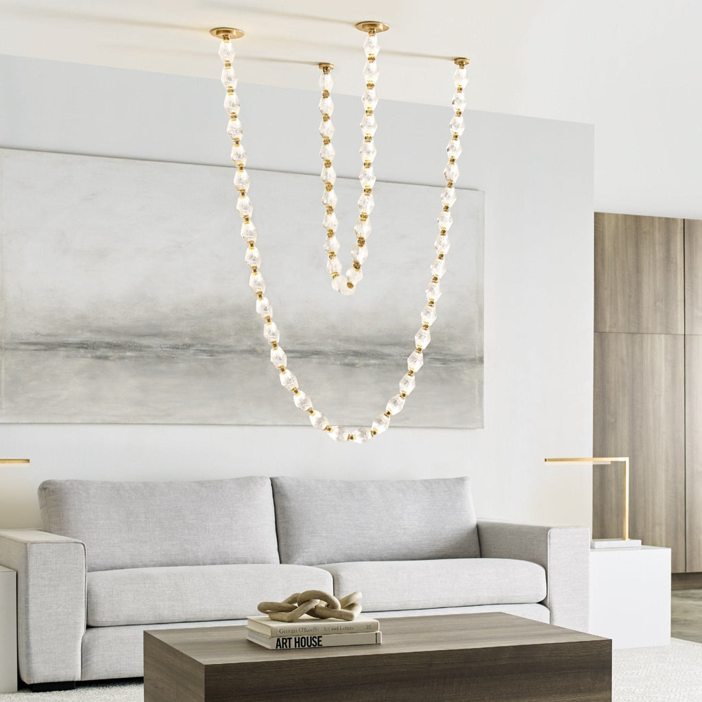 Glass Chain Chandelier — Chandelier | Maison Monashee — view 71