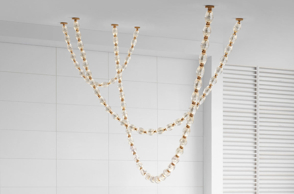 Glass Chain Chandelier — Chandelier | Maison Monashee — view 83