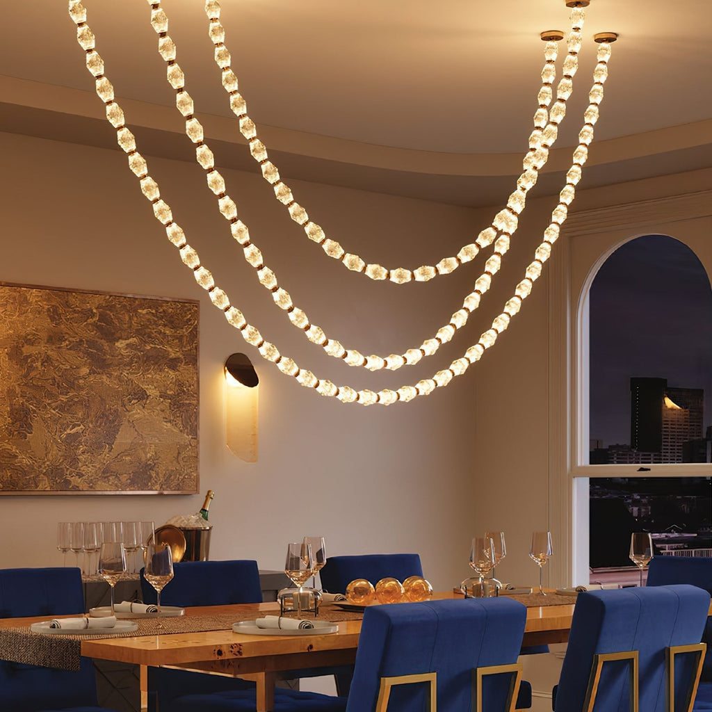 Glass Chain Chandelier — Chandelier | Maison Monashee — view 2