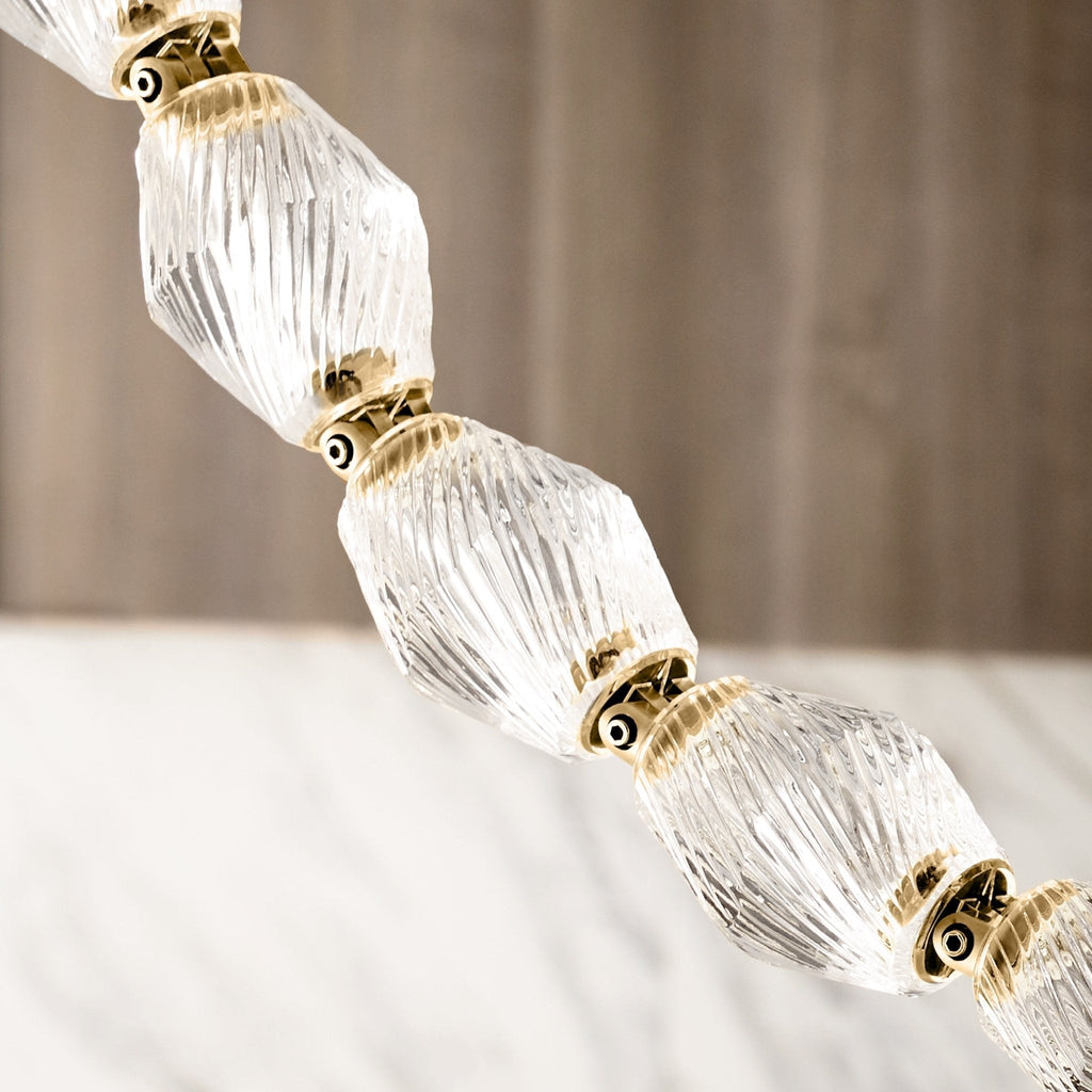 Glass Chain Chandelier — Chandelier | Maison Monashee — view 25