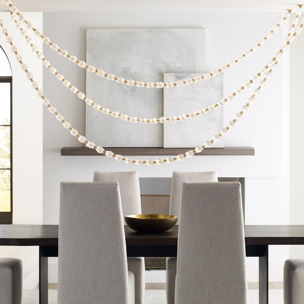 Glass Chain Chandelier — Chandelier | Maison Monashee — view 16