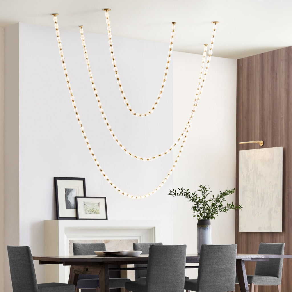 Glass Chain Chandelier — Chandelier | Maison Monashee — view 15