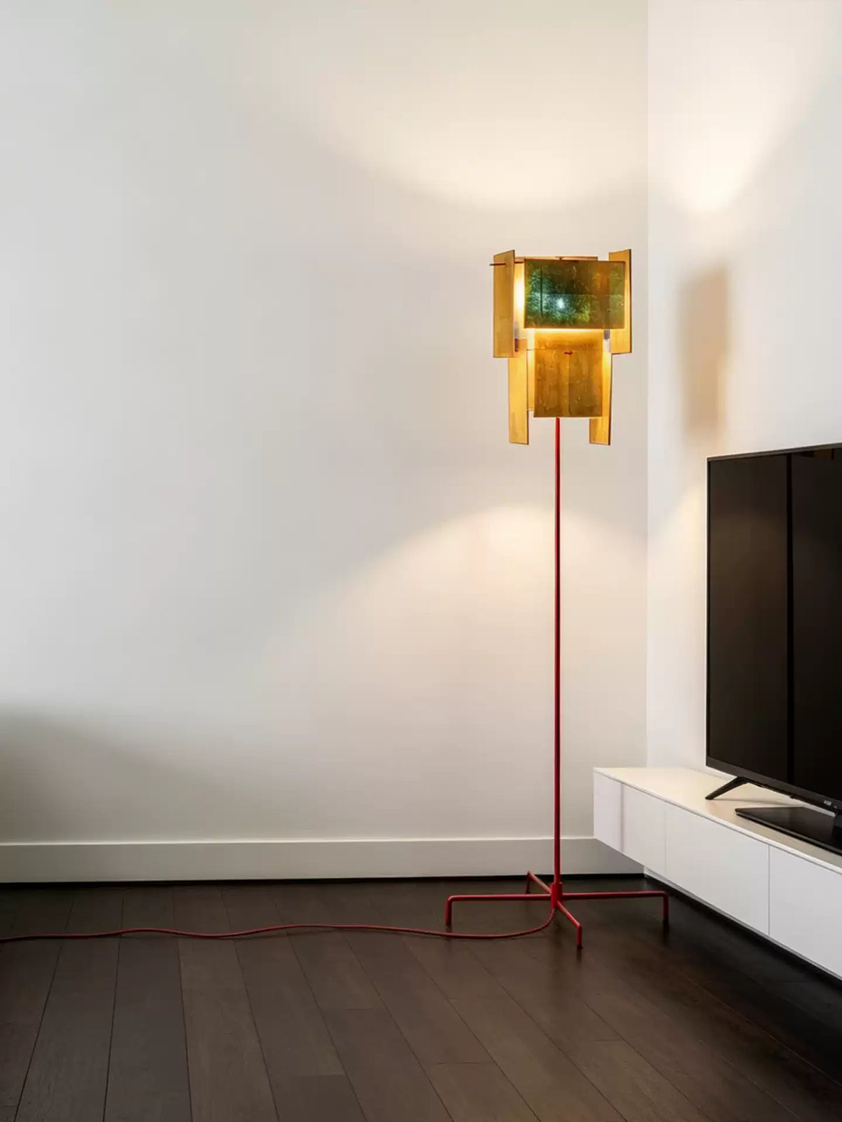 Red Modern Floor Lamp — Floor Lamp | Maison Monashee — view 10